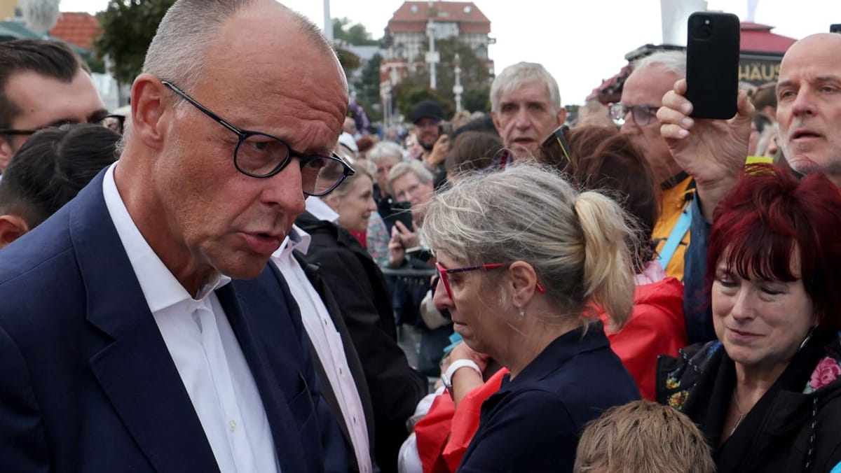 Kanzler Merz bei Wahlkampfauftritt in Kühlungsborn ausgepfiffen